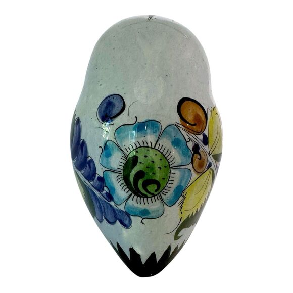 Mexican Tonala Pottery Owl Figurine – Handcrafted & Signed CAT 124 - Picture 5 of 12